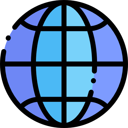 Earth grid multimedia globe grid world icon