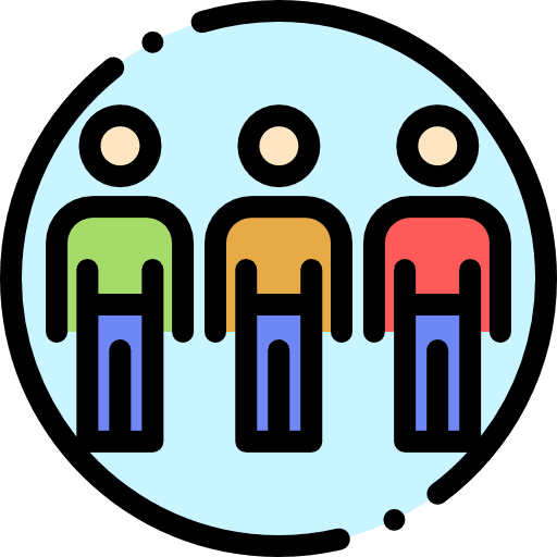 Human reunion human employees icon
