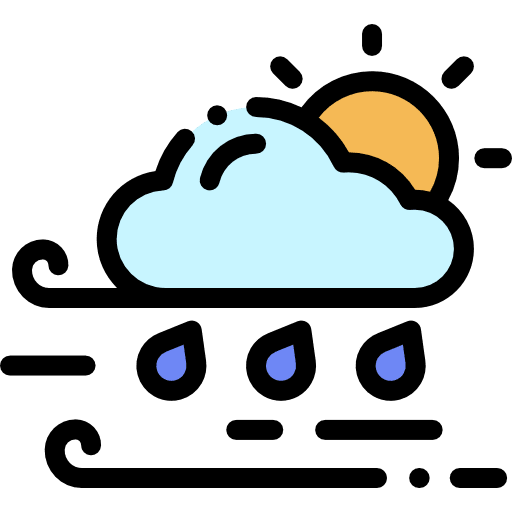 Storm raining nature storm icon