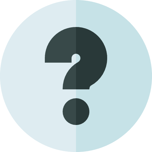 Question mark information help round icon