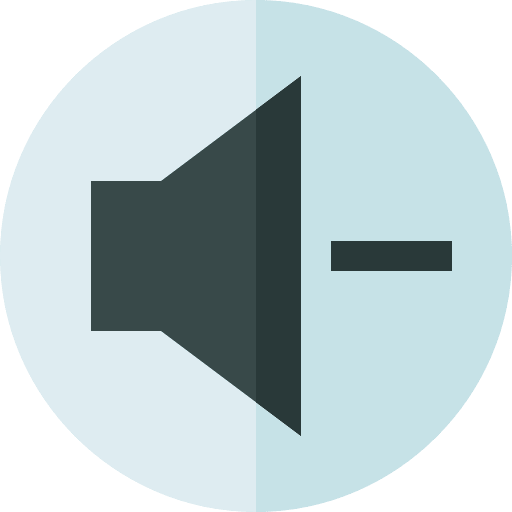 Reduce volume interface decrease volume control icon Reduce volume interface decrease volume control icon