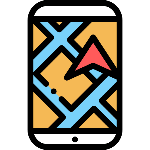 Smartphone navigation cellphone technology icon