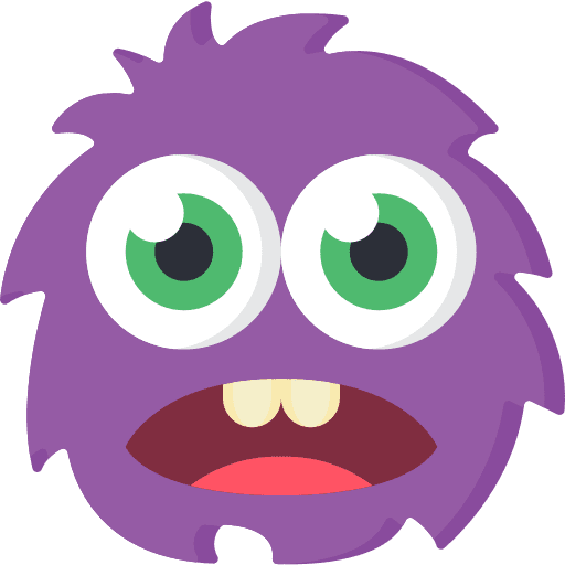 Monster fluffy monster terror icon