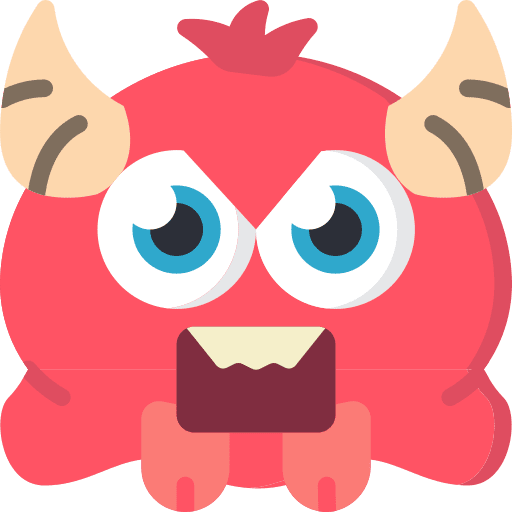 Monster terror spooky horn icon