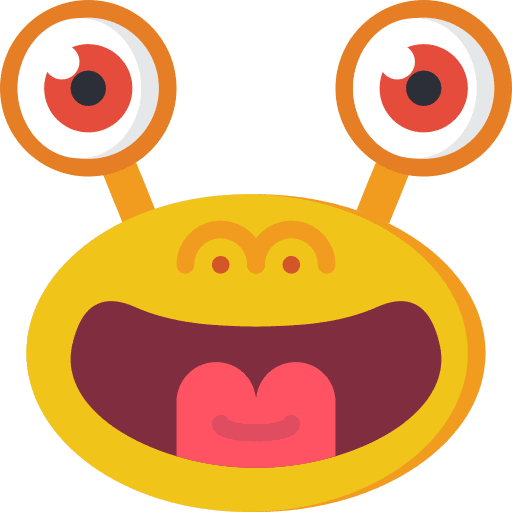Monster avatar happy scary icon
