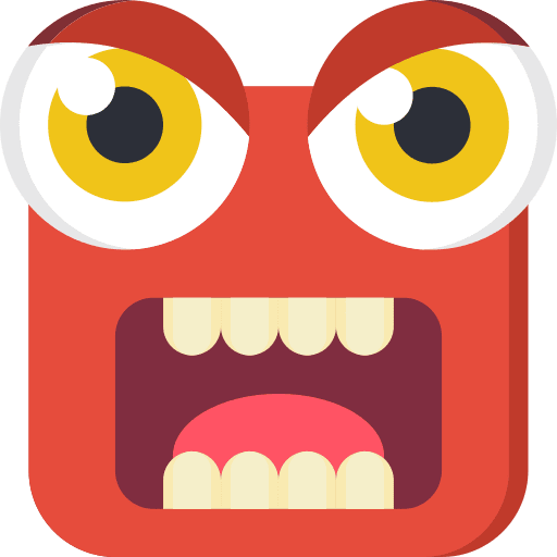 Monster halloween angry monster icon