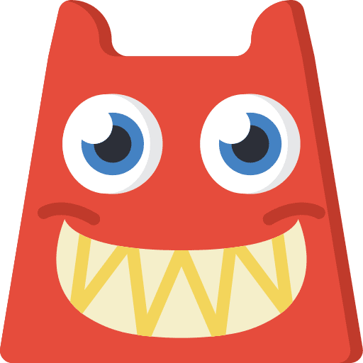 Monster scary spooky horror icon