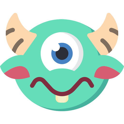 Cyclops avatar scary monster icon