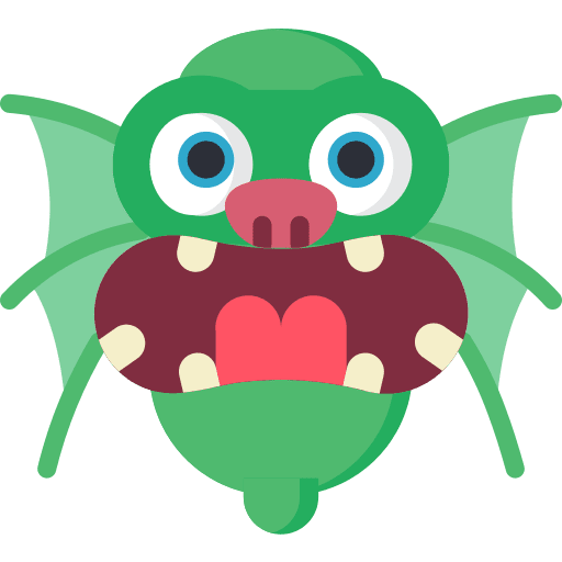 Monster terror scary horror icon