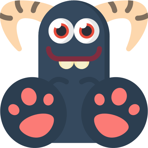 Monster spooky fear terror icon