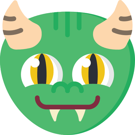 Dragon fear halloween terror icon