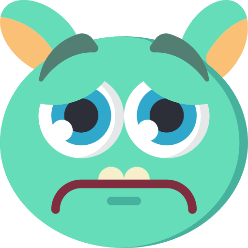 Monster spooky fear scary icon