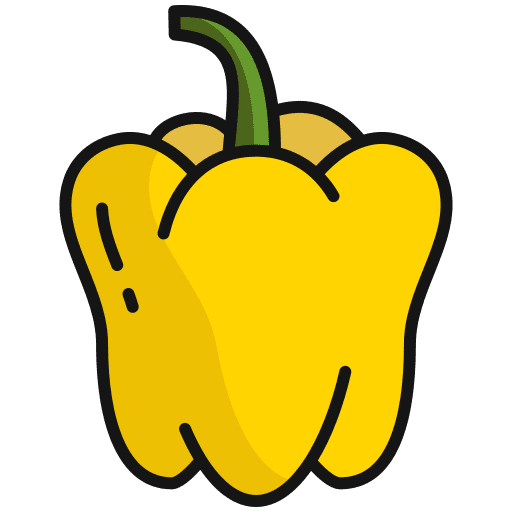 Bell pepper farming and gardening organic bell pepper icon
