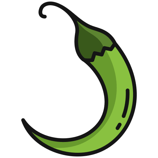 Green chili pepper organic green chili pepper supermarket icon