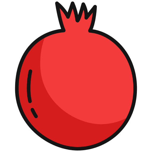 Pomegranate organic farming and gardening pomegranate icon
