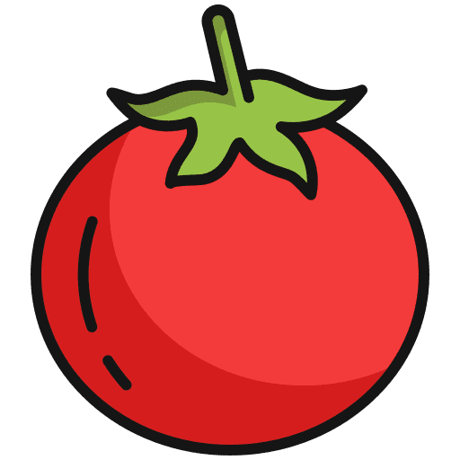 Tomato fruit diet farming and gardening icon