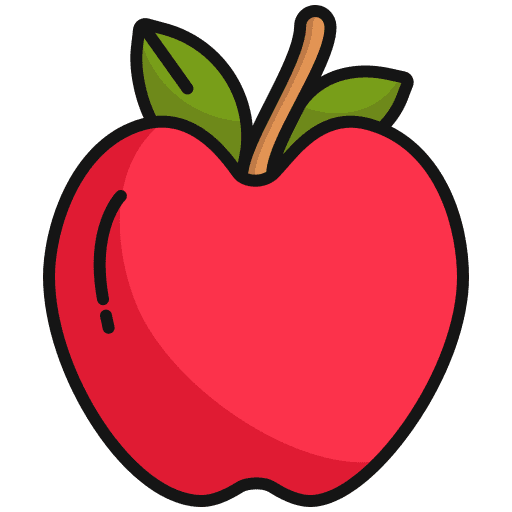 Apple vegan healthy food apple icon