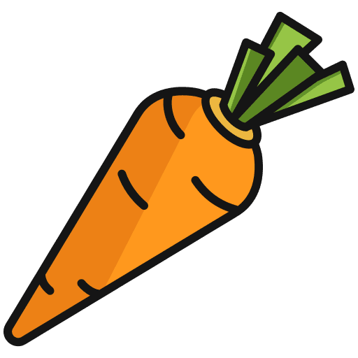 Carrot organic vegan vegetarian icon