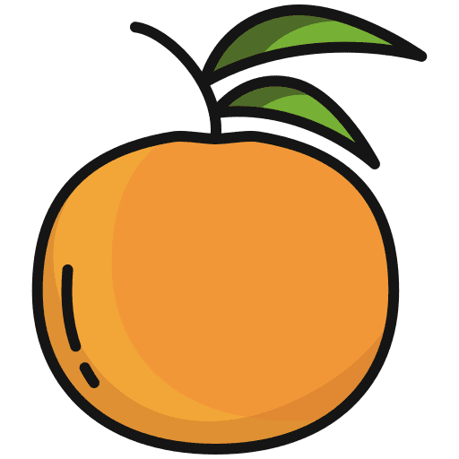 Orange farming and gardening diet orange icon