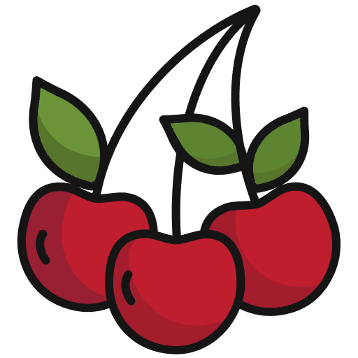 Berry farming and gardening food and restaurant cherry icon