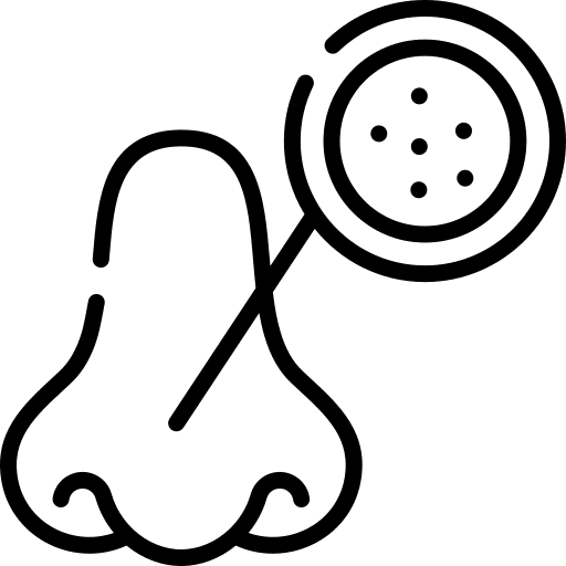 Blackhead nose beauty mole icon Blackhead nose beauty mole icon