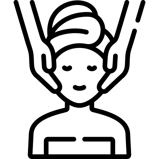 Facial treatment skin cosmetology peel icon Facial treatment skin cosmetology peel icon