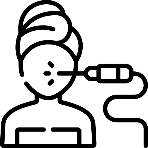 Laser facial laser peeling icon