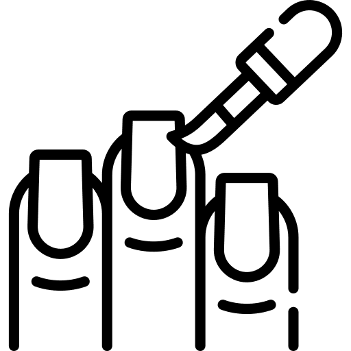 Nail polish finger nails beauty salon icon