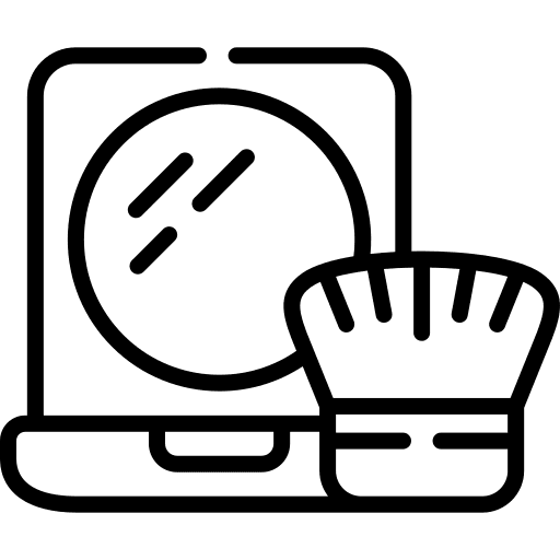 Blush beauty grooming blush icon Blush beauty grooming blush icon