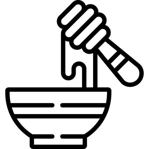 Honey healthy honey food and restaurant icon Honey healthy honey food and restaurant icon