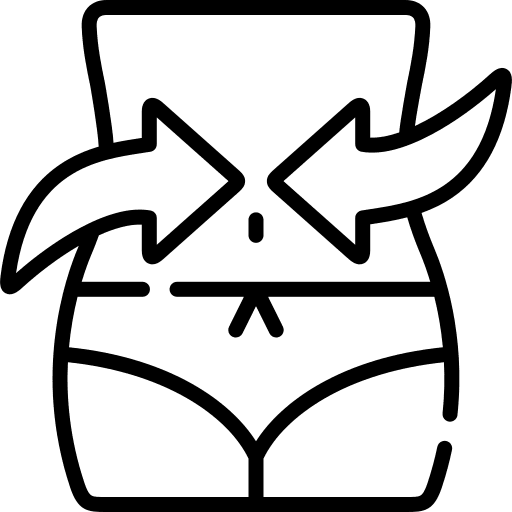 Liposuction woman liposuction surgery icon Liposuction woman liposuction surgery icon