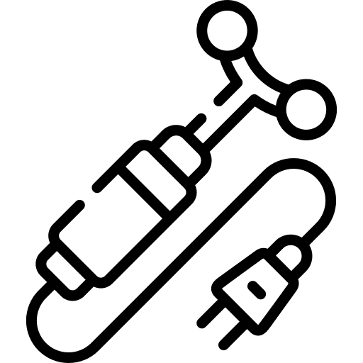 Microcurrents female user electricity therapy electronics icon Microcurrents female user electricity therapy electronics icon