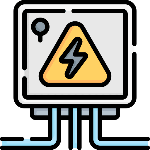 Electrical panel fuse box energy electrical panel icon