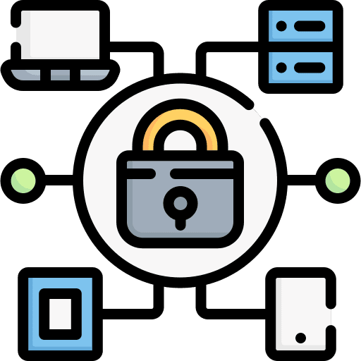 Security system login padlock password icon