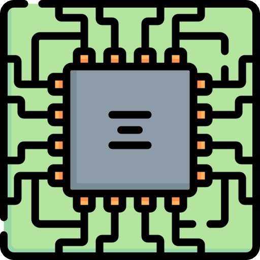 Microchip embedded technology microchip icon Microchip embedded technology microchip icon
