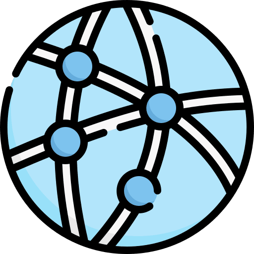 Technology symbol computing network icon Technology symbol computing network icon
