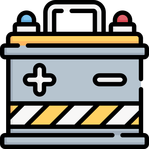 Accumulator automotive car parts electronics icon Accumulator automotive car parts electronics icon