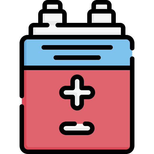 Battery technology power automotive icon Battery technology power automotive icon