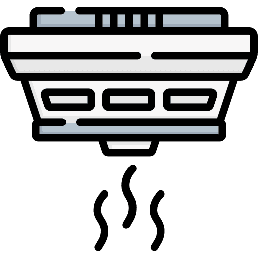 Smoke detector sensor fire extinguisher fire sensor icon Smoke detector sensor fire extinguisher fire sensor icon