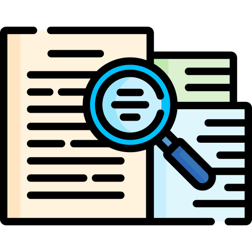 Audit traceability overview regulation icon Audit traceability overview regulation icon