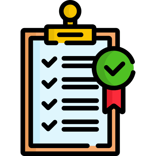 Compliant clipboard survey checklist icon