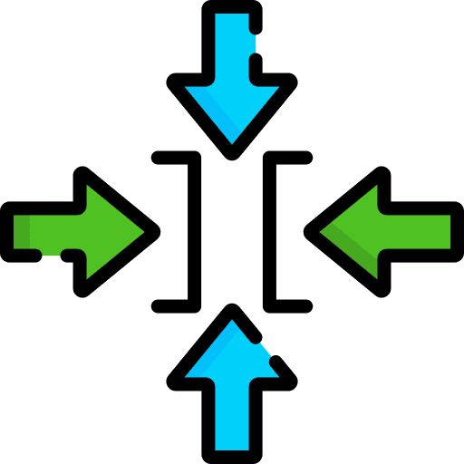 Constraint restrain arrows limitation icon Constraint restrain arrows limitation icon