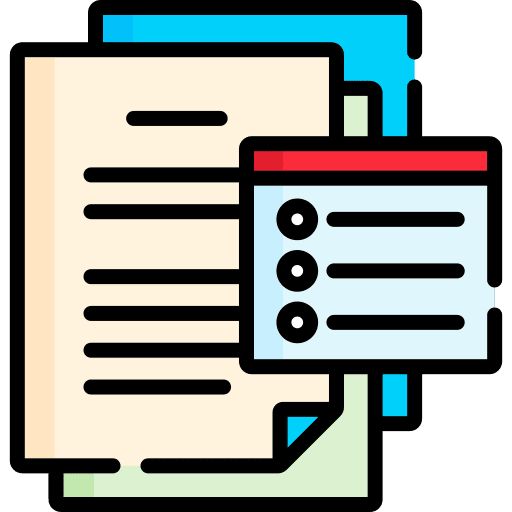 Documents order files and folders statement icon Documents order files and folders statement icon