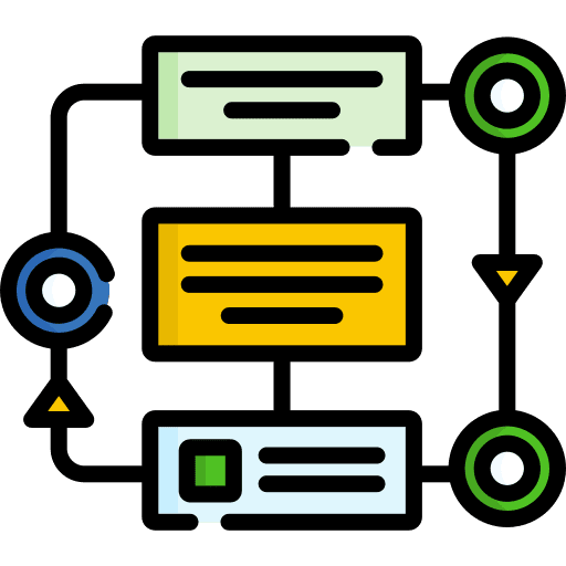 Procedure steps process procedure icon Procedure steps process procedure icon