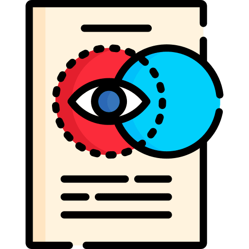 Transparency files and folders eye search icon Transparency files and folders eye search icon