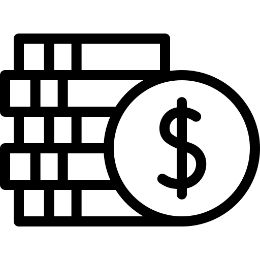 Coins business stack coins icon Coins business stack coins icon