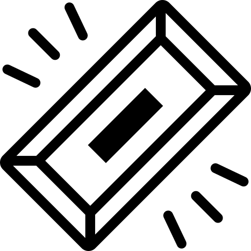 Gold bar gold ingots wealth assets icon Gold bar gold ingots wealth assets icon