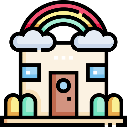 Kindergarten children child education icon