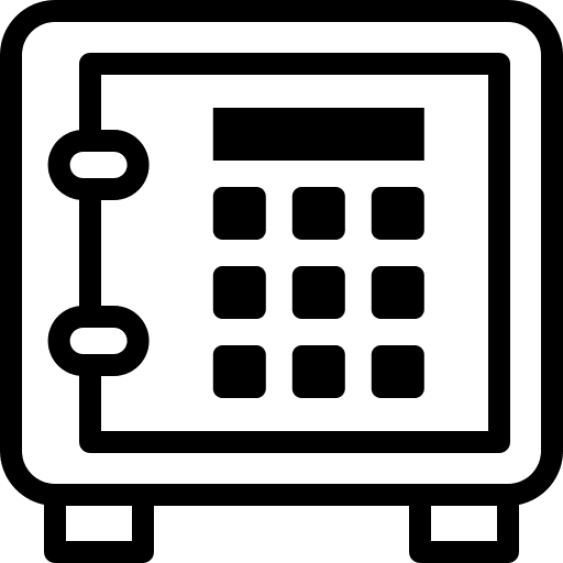 Safe box savings safe box security icon Safe box savings safe box security icon