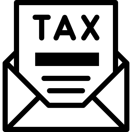 Tax bill order tax icon Tax bill order tax icon